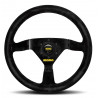 3 spoke steering wheel MOMO MOD.69 black 350mm, suede