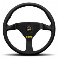 3-kraki volanski obroč MOMO MOD.78, 320mm, usnje, 40mm zamik, črna