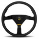 Volani 3 spoke steering wheel MOMO MOD.78 black 350mm, suede | race-shop.si