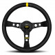 Volani 3 spoke steering wheel MOMO MOD.07 black 350mm, suede | race-shop.si