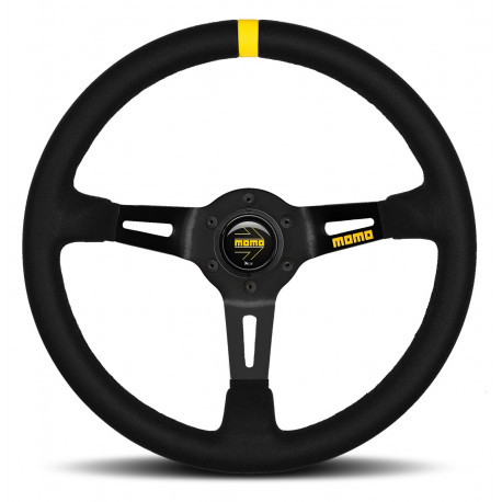 Volani 3-kraki volan MOMO MOD.08 črna 350mm, semiš | race-shop.si
