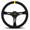 3 spoke steering wheel MOMO MOD.08 black 350mm, suede