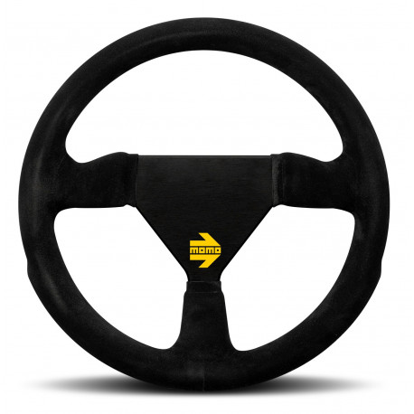 Volani 3 spoke steering wheel MOMO MOD.11 black 260mm, suede | race-shop.si