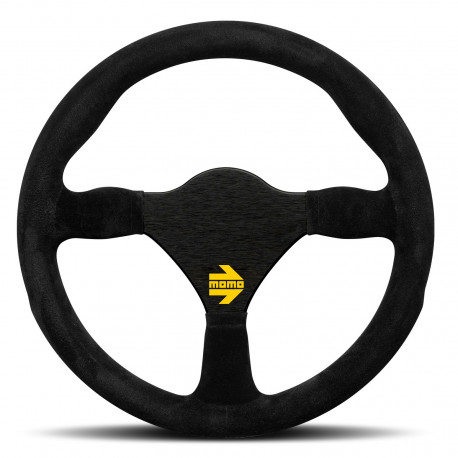 Volani 3 spoke steering wheel MOMO MOD.26 black 280mm, suede | race-shop.si