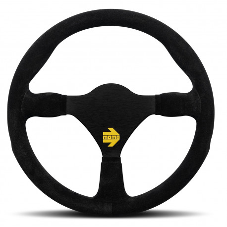 Volani 3-kraki volanski obroč MOMO MOD.26, 290mm, semiš, brez zamika, črna | race-shop.si