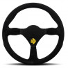 3 spoke steering wheel MOMO MOD.26 black 290mm, suede