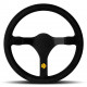 Volani 3 spoke steering wheel MOMO MOD.31 black 340mm, suede | race-shop.si
