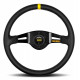 Volani 2 spoke steering wheel MOMO MOD.03 black 350mm, leather | race-shop.si