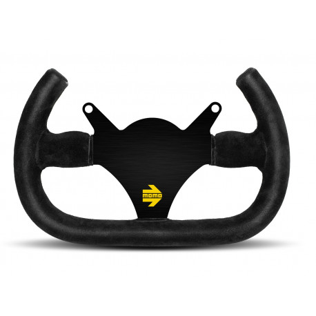 Volani 3 spoke steering wheel MOMO MOD.101 black 290mm, suede | race-shop.si