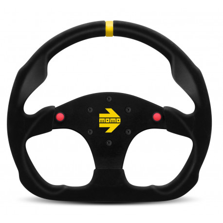 Volani 3 spoke steering wheel MOMO MOD.30B black 320mm, suede | race-shop.si