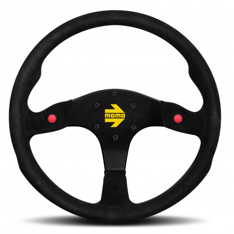 Volani 3-kraki volan MOMO MOD.80 NEW črna 350mm, semiš | race-shop.si