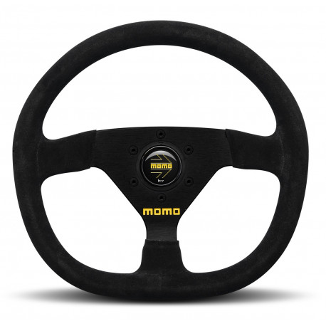 Volani 3-kraki volanski obroč MOMO MOD.88, 320mm, semiš, 43mm zamik, črna | race-shop.si