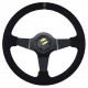 Volani Steering wheel RACES Giallo, 350mm, suede, 90mm deep dish | race-shop.si