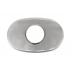 The muffler cap oval side central 75mm 127x203mm