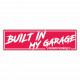 Nalepke Sticker race-shop "Built in my garage" | race-shop.si