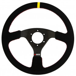 Steering wheel RRS TRAJECT, 330mm, suede, flat