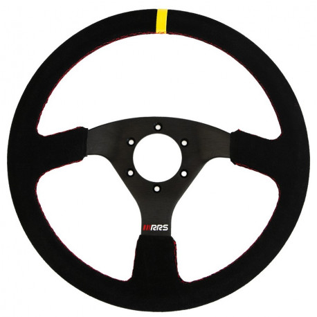Volani Steering wheel RRS TRAJECT, 330mm, suede, flat 32x28mm | race-shop.si