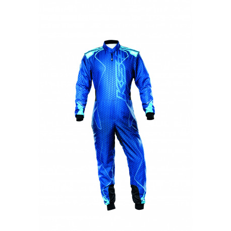 Obleke CIK-FIA race suit OMP KS-3 ART blue/cyan | race-shop.si