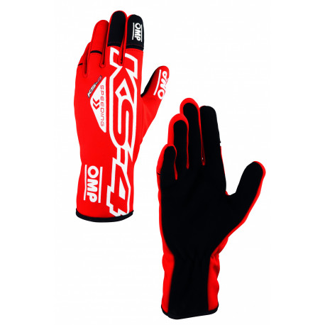 Rokavice Race gloves OMP KS-4 ART my2023 (internal stitching) red/white | race-shop.si