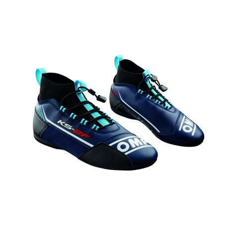 Čevlji Čevlji za karting OMP KS-2F, mornarsko modra/cian | race-shop.si