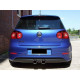 Body kit a vizuálne doplnky Difuzor za zadnji odbijač VW GOLF V R32 (z dvema izpušnima odprtinama, za izpuh R32) | race-shop.si