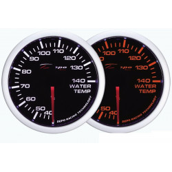 DEPO racing gauge Water temp - White and Amber series