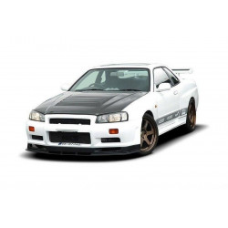 MAXTON DESIGN sprednji odbijač za NISSAN SKYLINE R34 GTT, steklena plastika