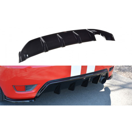 Body kit a vizuálne doplnky Zadnji centralni podaljšek/difuzor odbijača Ford Fiesta ST Mk6 | race-shop.si