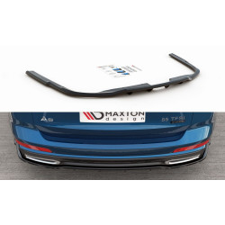 Zadnji centralni spojler odbijača (splitter) (z navpičnimi progami) Audi A6 S-Line Avant C8