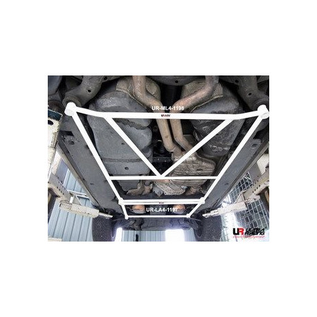 Stebrički VW Touareg 5.0 V10 02+ UltraRacing 4-Point Mid Lower H-Brace | race-shop.si
