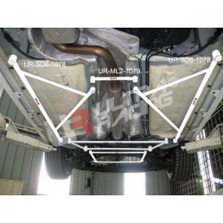 Ford Focus MK2 2.0 TDCI UltraRacing 2x 3-Point Floor Bars