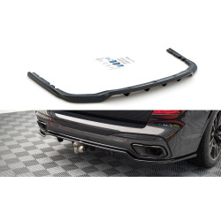 MAXTON DESIGN zadnji centralni splitter za BMW X7 M G07 (z navpičnimi prečkami)