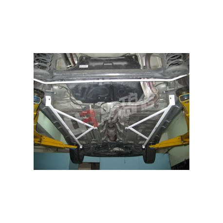 Stebrički Toyota Yaris HB 05+ UltraRacing 2x 3-Point Floor/Side Bars | race-shop.si