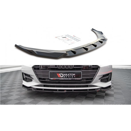 Body kit a vizuálne doplnky MAXTON DESIGN sprednji splitter za Audi A7 C8, V2 | race-shop.si