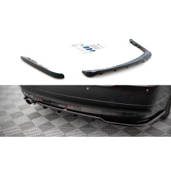 Difuzor za zadnji odbijač (splitter) (z navpičnimi progami) BMW 3 Sedan E90