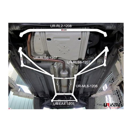 Stebrički Chevrolet Cruze 08+ 1.6/1.8/2.0 Ultra-R 2x 3P Rear Side Bars | race-shop.si