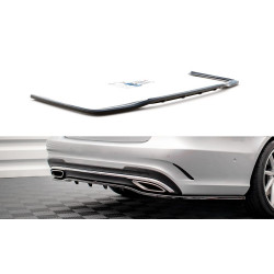 Difuzor za zadnji odbijač (splitter) (z navpičnimi progami) Mercedes-Benz E AMG-Line Sedan W212 Facelift