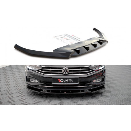 Body kit a vizuálne doplnky MAXTON DESIGN sprednji splitter za Volkswagen Passat B8 Facelift, V2 | race-shop.si