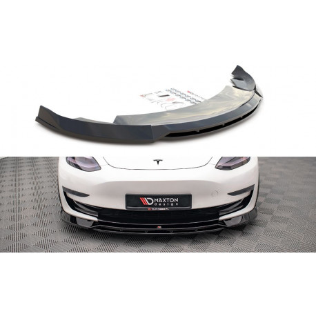 Body kit a vizuálne doplnky MAXTON DESIGN sprednji splitter za Tesla Model 3, V3 | race-shop.si