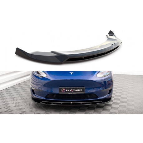 Body kit a vizuálne doplnky MAXTON DESIGN sprednji splitter za Tesla Model Y, V2 | race-shop.si