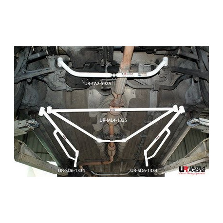 Stebrički Honda Accord 90-93 UltraRacing 4-Point Mid Lower Brace | race-shop.si