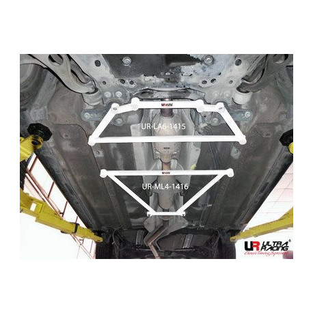 Stebrički Mazda 6 GH 08+ UltraRacing 4-Point Mid Lower Brace 1416 | race-shop.si