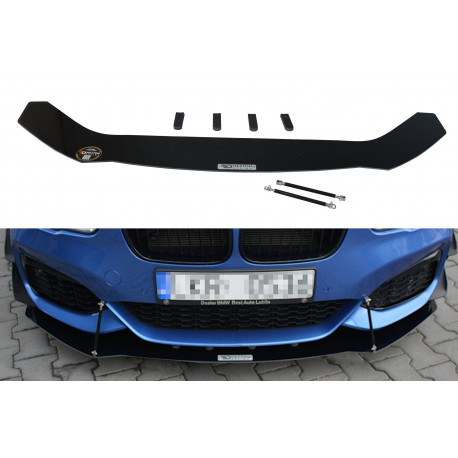Body kit a vizuálne doplnky Racing sprednji podaljšek odbijača – splitter V.1 BMW 1 F20/F21 M-Power FACELIFT | race-shop.si
