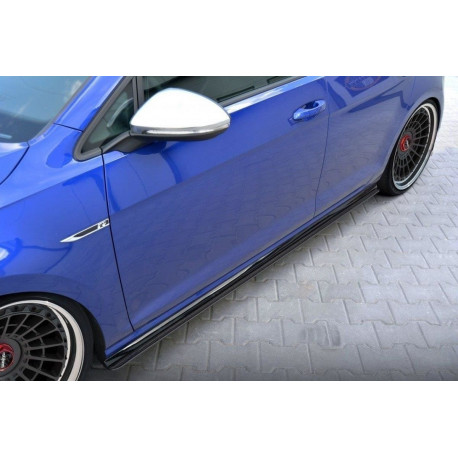 Body kit a vizuálne doplnky MAXTON DESIGN Racing difuzorji stranskih pragov za VW Golf 7 R / R-Line Facelift | race-shop.si