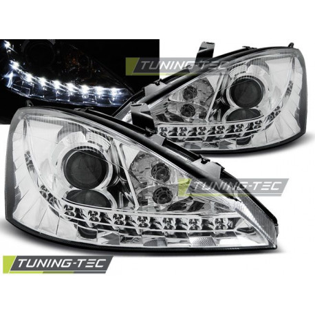 Osvetlenie ŽAROMETI FORD FOCUS 10.98-10.01 DNEVNI KROM | race-shop.si