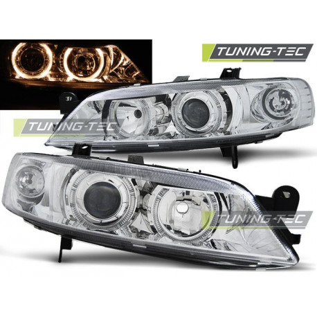 Osvetlenie ŽAROMETI OPEL VECTRA B 99-02 ANGEL EYES KROM | race-shop.si
