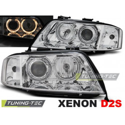 XENON ŽAROMETI ANGEL EYES KROM za AUDI A6 05.97-09.99