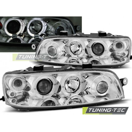 Osvetlenie ŽAROMETI FIAT PUNTO 2 10.99-06.03 ANGEL EYES KROM | race-shop.si