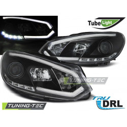 Tube Light ŽAROMETI DRL ČRNA za VW GOLF 6 10.08-12