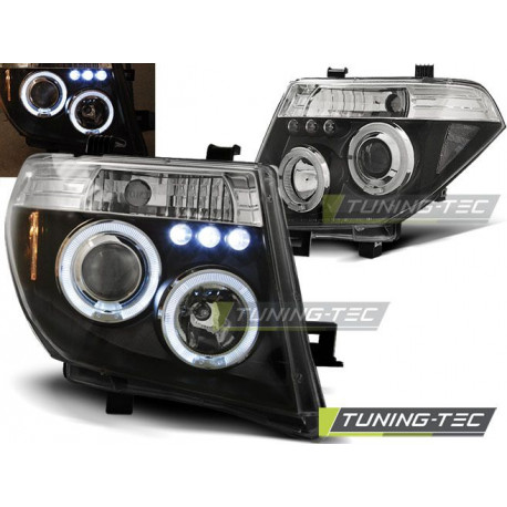 Osvetlenie NISSAN NAVARA D40/PATHFINDER 05-10 ANGEL EYES ČRNA | race-shop.si